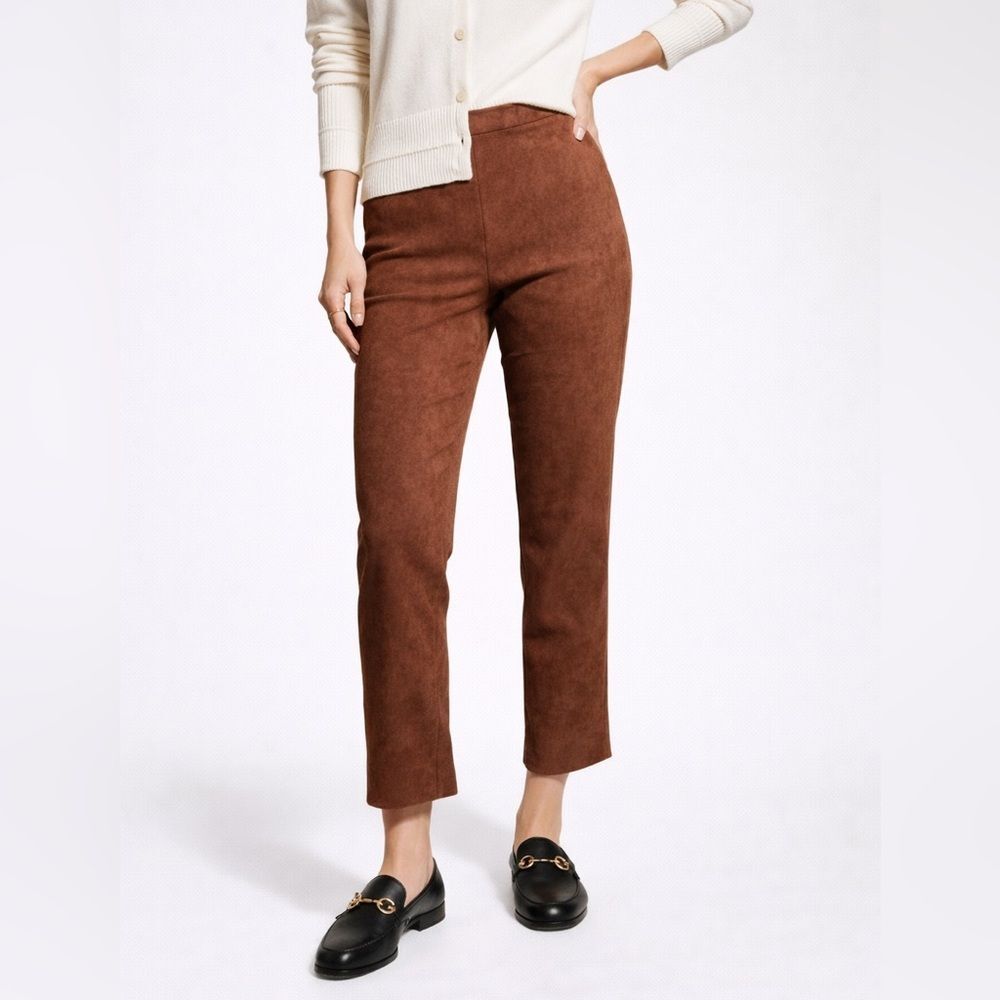 Kobi Halperin Lori Pants Women's Medium Cropped High Rise Pull On Fall Luxe